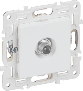 ТВ-розетка проходная IEK Skandy SK-A10-P-K01 арктический белый