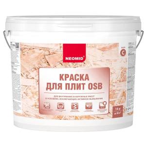 Краска для OSB-плит и SIP панелей Neomid полуматовая база C 14 кг