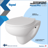 Унитаз подвесной Teymi Hanna Pro T40901 безободковый, с сиденьем микролифт, белый фото 2
