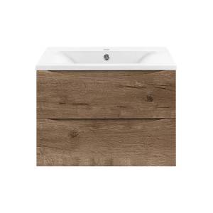 Тумба с раковиной Vincea Mia 600 2 выкатных ящика, V.Oak