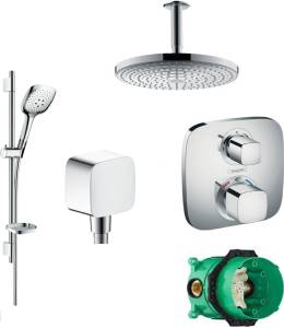 Душевой комплект Hansgrohe Raindance Select E 300 27337000+27856000+26457000+15708000+1800180