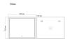Зеркало Grossman SIRIUS 1000x800x45 LED с сенсорным выключателем фото 2