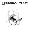 Крючок SAPHO X-ROUND двойной, 55x55x50 мм, хром фото 2