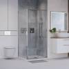 Душевой уголок Niagara Nova NG-64-10A-A80-34 профиль хром, стекло прозрачное, 100x80x195 фото 2
