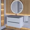Тумба с раковиной Uperwood Tanos 3930421702 белая графит, бетон, 80 см фото 5