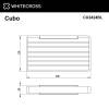 Мыльница WHITECROSS Cubo CU2424BL подвесная, черный матовый фото 2