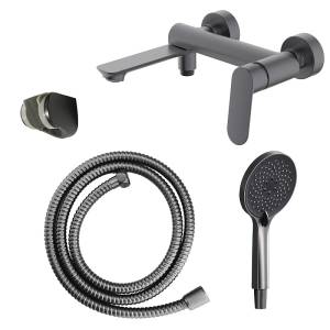 Смеситель для ванны Azario Alanti AZ-K3032GR серый графит