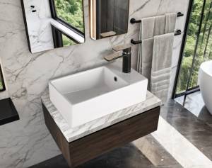 Раковина Cerutti Spa CR7098D белая, 48x14