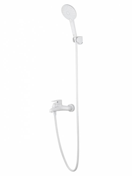 Смеситель для ванны Wonzon & Woghand WW-AE3204-MW с душем, белый матовый