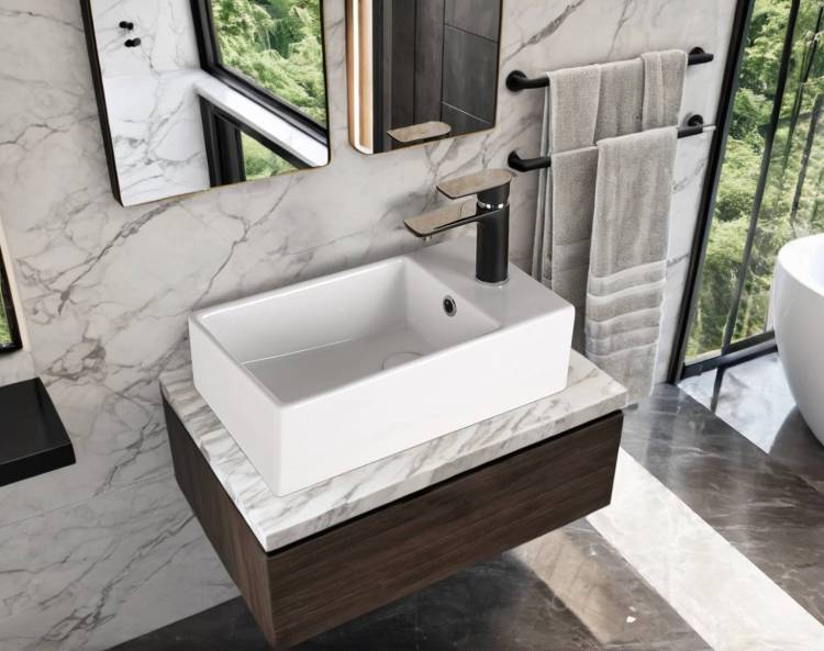 Раковина Cerutti Spa CR7098D белая, 48x14