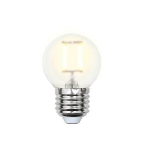Лампа светодиодная филаментная Uniel Sky Globe LED-G45-6W/WW/E27/FR PLS02WH