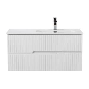 Тумба под раковину Cezares DUET-N-1000-2C-SO-BL-R Bianco Lucido, 100x45.7x50