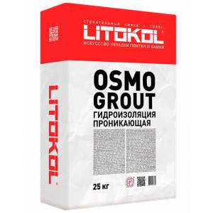 Гидроизоляция цементная Litokol Osmogrout проникающая серый 25 кг