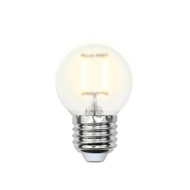 Лампа светодиодная филаментная Uniel Sky Globe LED-G45-6W/WW/E27/FR PLS02WH