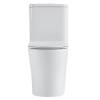 Унитаз компакт Black&White W-7792 7792W Безободковый Белый фото 8