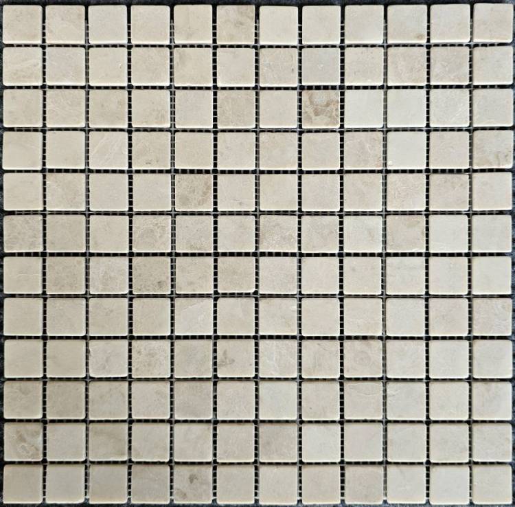 Мозаика Pixel Mosaic Мрамор PIX 323 Cappucino 2.3x2.3 Матовая 30.5x30.5х4