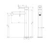 Смеситель для раковины Wonzon & Woghand WW-H1064-CR высокий, хром фото 6