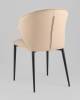 Стул Stool Group Deia DC1151P S301-85 bl.l кремовый черные ножки, экокожа фото 6