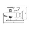 Смеситель для ванны Dorff Alpha, D9010000WH белый фото 4