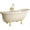 Ванна из искусственного камня Фэма Салерно 170x80 с золотыми ножками