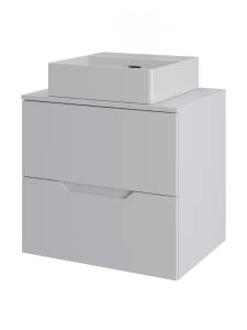 Тумба с раковиной Agger Свит SWE600ETWH-ST-4405W белая матовая, 60 см