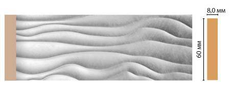 Молдинг DECOMASTER D043-375 240x0.8x6