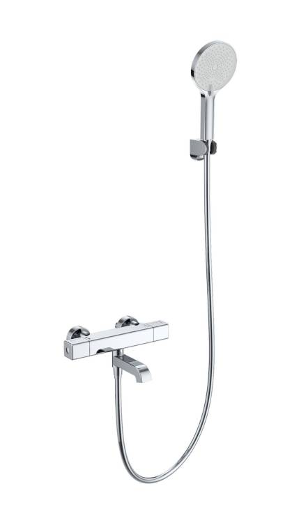 Смеситель для ванны Wonzon & Woghand WW-B2016-A1-CR с душем и термостатом, хром