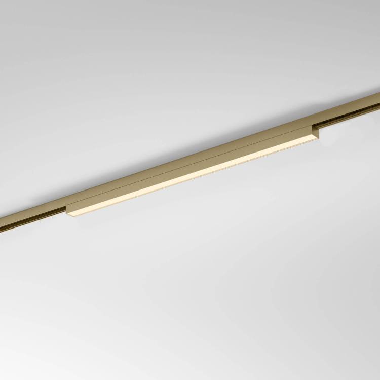 Трековый линейный светодиодный светильник Elektrostandard Brass Line 85526/01 12W 3000K латунь