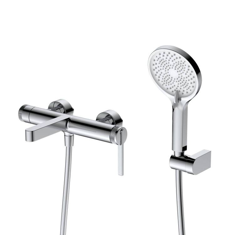 Смеситель для ванны с душем DQ Bonn DA1703201 короткий излив, хром