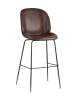 Набор из 2 барных стульев Stool Group Beetle PU 9329C BROWN X2 коричневый со спинкой фото 2
