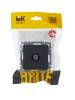 ТВ-розетка проходная IEK Brite BR-A10-P-K53 графит фото 4