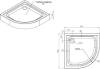 Поддон для душа AM.PM Gem W90T-401-090W 90x90 фото 3