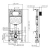 Унитаз с инсталляцией Wasserkraft Aller (Аллер) 10TLT.010.ME.MG02.H002 безободковый, сиденье микролифт, кнопка золото матовое фото 3