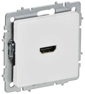 Розетка HDMI IEK Brite BR-H10-K91 арктический белый