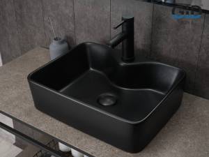 Раковина Gid Geométrico Bm9091 53373 черная матовая, 48x37x13
