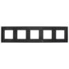 Рамка 5-постовая IEK Skandy SK-M52-G-K02 черный фото 3