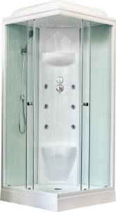 Душевая кабина Royal Bath RB 90HP7-WT с низким поддоном, с сиденьем