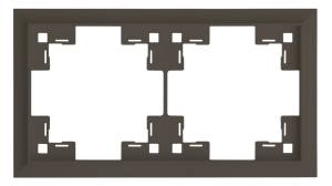 Двухместная рамка Rikett Classic 35920 CP капучино