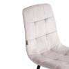 Стул Tetchair Chilly (mod. JSC-220) 21497 велюр/металл, light grey (светло-серый) HLR14/черный фото 9