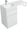 Тумба с раковиной Aquanet Токио 58 1 ящик, с бельевой корзиной фото 5