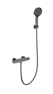 Смеситель для душа Wonzon & Woghand WW-B2003-A-BGG с термостатом, темный графит