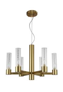 Люстра Crystal Lux Otono Sp6+1 Brass/Transparente