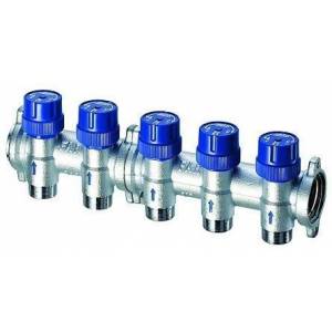 Коллектор с терморегуляторами FAR 1 с 3 отводами М24х19