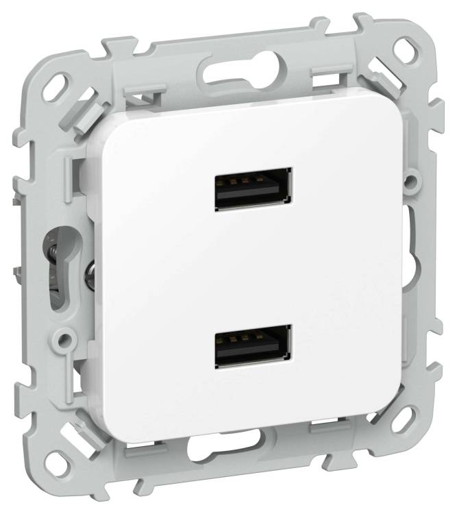 Розетка USB type A+A IEK Flite FI-U21-D31-K01 белый