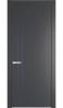 Межкомнатная дверь Profil Doors 12 PA полотно Графит, профиль серая ночь, алюминиевый молдинг 3мм 800x2000