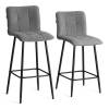 Стул полубарный Tetchair Bari 24906 серый, велюр фото 15