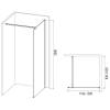 Душевая перегородка Alex Baitler AB29120B4 профиль черный, стекло тонированное, 120x200 фото 3