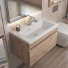 Тумба с раковиной Uperwood Eva 3930313469 подвесная, выдвижной ящик, крафт табачный, 60 см фото 5