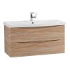 Тумба под раковину Belbagno Marino-Cer MARINO-CER-900-2C-SO-WO-P 86.8x43.8x50 Rovere Bianco подвесная с двумя выкатными ящиками