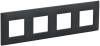 Рамка 4-постовая IEK Skandy SK-M42-K53 графит
